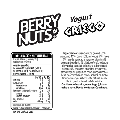 Berry Nuts Yogurt Griego 25gr